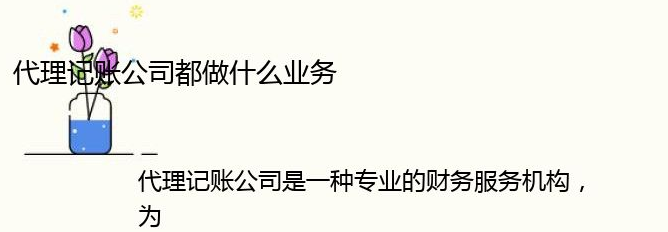 代理记账